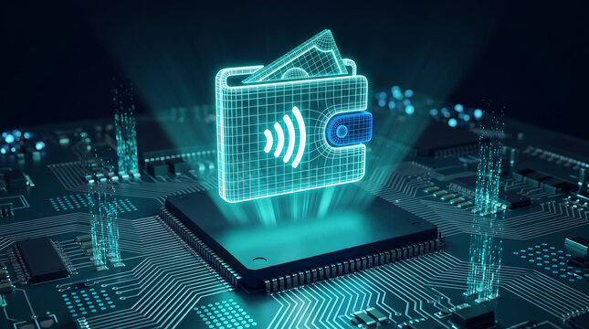 Digital finance mobile payment transaction security concept with security transaction technology contactless business currency transfer innovation commerce cashless protection platform