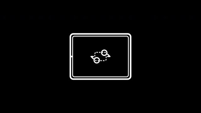 Tablet screen pinch gesture zooming out content visual outline