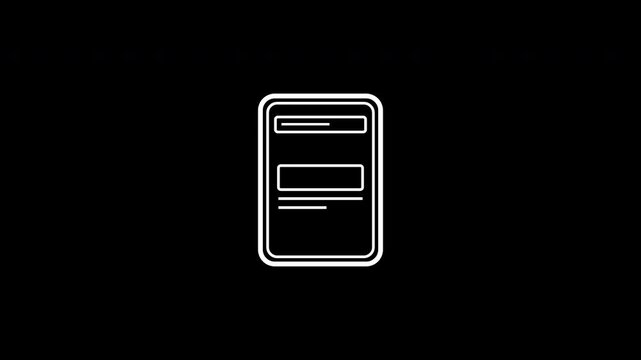Smartphone web browser page searching scroll indicator outline