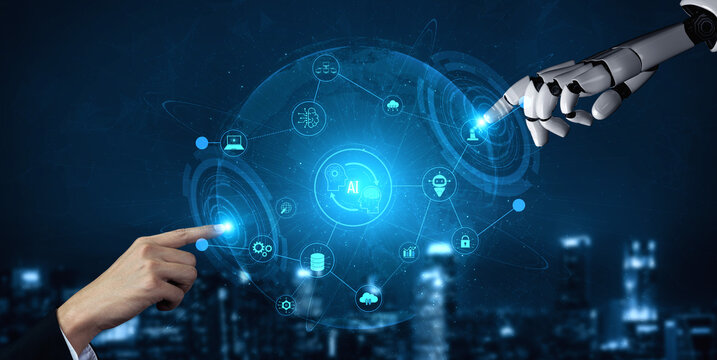 AI enables collaborative intelligence by linking robotics, machine learning, and data systems to automate operations and improve real-time decision-making. Vouch