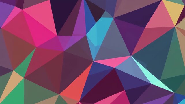 abstract geometric pattern morphing colorful shapes animation