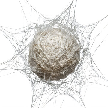Creepy Halloween Spider Webs, Tangled White Artificial Cobwebs for Horror Party Decorations, Scary Scenery, Spooky Atmosphere, Dirty Dust Texture Material