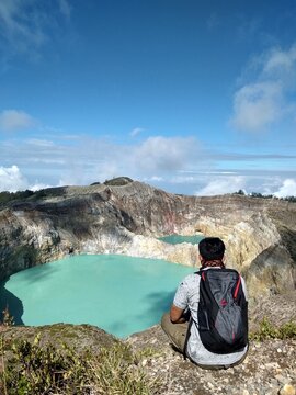three colours lake  kelimutu ende flores east nusatenggara indonesia