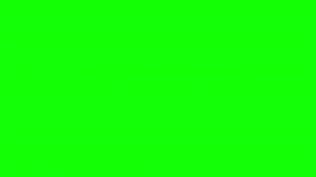 Horizontal Paper Reveal Transition with Green Screen Background. 4K Video
