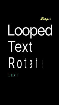 Vertical Looped Text Rotate