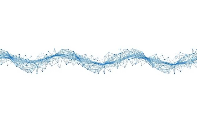 Abstract water wave flow created from floating particles with particles abstract background creative geometric minimalist composition transformation isolated structure simulation refreshing