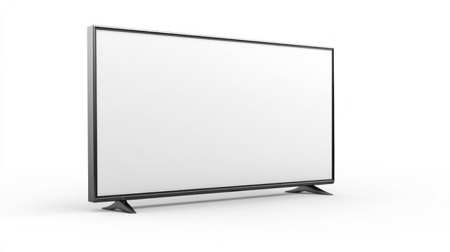 Sleek minimalistic display showcasing modern design on a pristine white backdrop