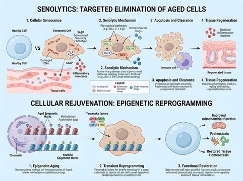 Advanced biotechnology, CRISPR gene editing, synthetic biology, and brain computer interface research concept