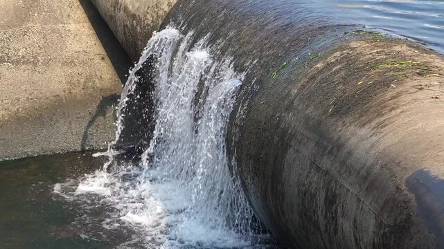 Inflatable Rubber Dam Regulating River Water Flow in an Urban
Hydraulic System