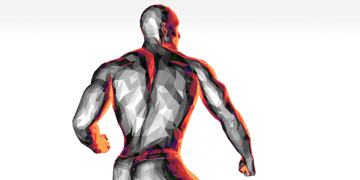 Metamorphosis Through Digital Transformation Abstract Background