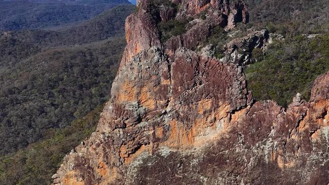 The Breadknife Volcanic Rock Formation in Warrumbungle National Park