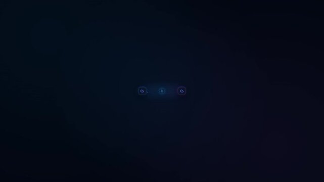 Modern cloud synchronization animation featuring secure data transfer, digital network connectivity, and seamless looping. Ideal for cloud computing, technology, AI, SaaS, and IT presentations.