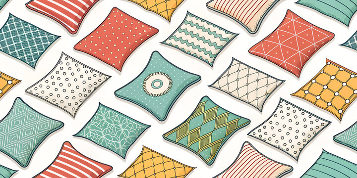 seamless pillows fabric