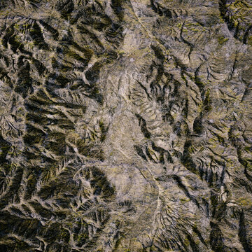 Weathered Mountain Terrain Texture Seamless PBR Albedo Material