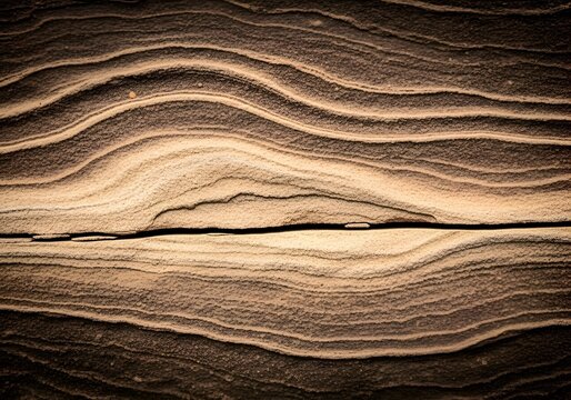 Rustic timber texture with beautiful undulating patterns and a prominent crack.