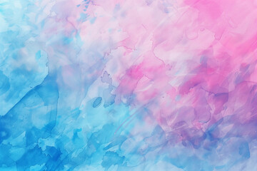 Fototapeta premium Pink and blue watercolor painting texture background