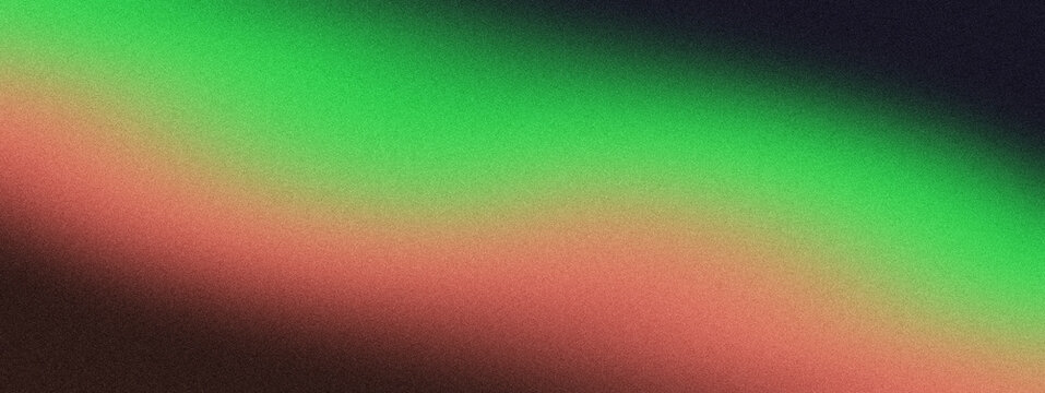 Vibrant green with red gradient texture colorful abstract grainy background