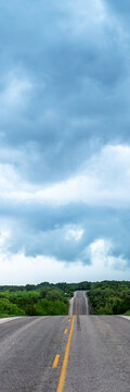 Impacts of Climate Change. Extreme Weather, Supercell Storms, Global Warming and Environmental Sustainability. Wide Web Banner Featuring Copy Space