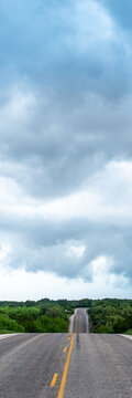 Impacts of Climate Change. Extreme Weather, Supercell Storms, Global Warming and Environmental Sustainability. Wide Web Banner Featuring Copy Space