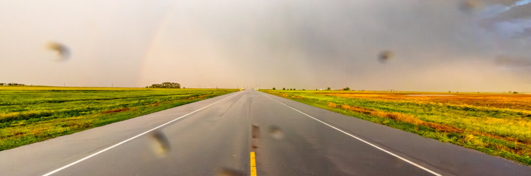 Impacts of Climate Change. Extreme Weather, Supercell Storms, Global Warming and Environmental Sustainability. Wide Web Banner Featuring Copy Space