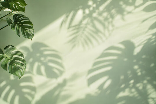 premium botanical shadow wallpaper