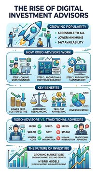 Information about digital investment advisors and robo-advisor benefits