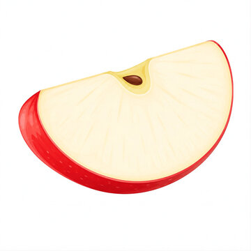 apple slice vector illustrations