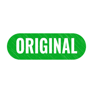 Red original stamp sign with grunge texture