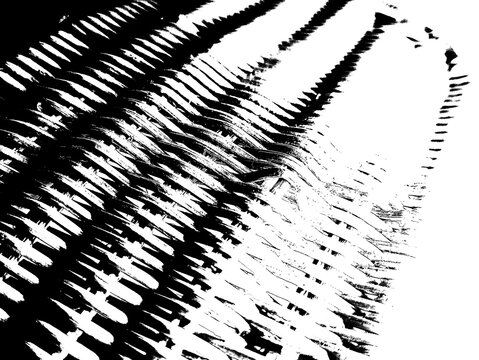 Pattern featuring an abstract natural wicker or rattan woven surface rendered in black and white.
