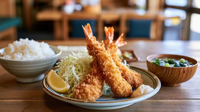 ebi fry teishoku set