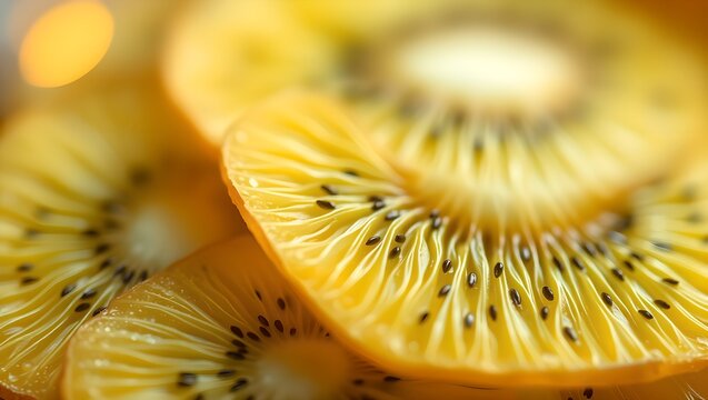 kiwi fruit food green healthy slice isolated juicy
