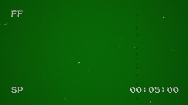 4K VHS tape forward fast motion effect with tracking lines glitch distortion and vintage analog video defect overlay for retro film aesthetic and nostalgic background