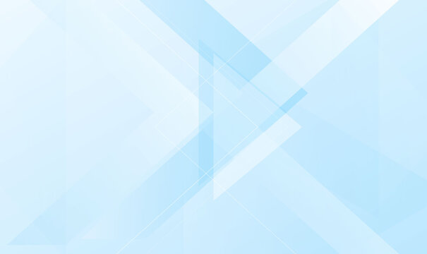 Abstract light blue geometric triangle vector background for modern corporate presentation