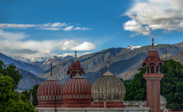 The Shahi Mosque is the main mosque in the town of Chitral, Khyber Pakhtunkhwa, Pakistan. It is located on the bank of the Chitral river adjacent to the Chitral.