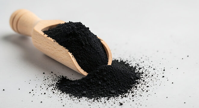 Black cumin seeds scattered on white background