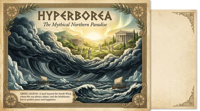 Mythical Hyperborea Ancient Northern Paradise Illustration