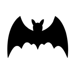 Fototapeta premium Silhouette of a bat with outstretched wings