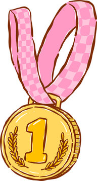 First Place Gold Medal Hand Drawn Illustration