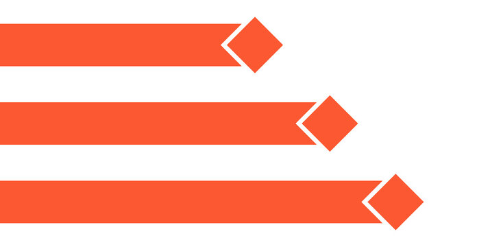 Green Gradient Chevron Arrow Pair Left and Right Icon