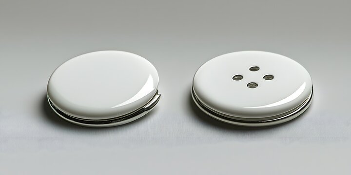 Blank Button Badge Mockup