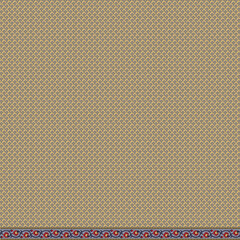 Obraz premium Close-up texture of natural beige linen fabric with woven stripes and subtle folds in soft light