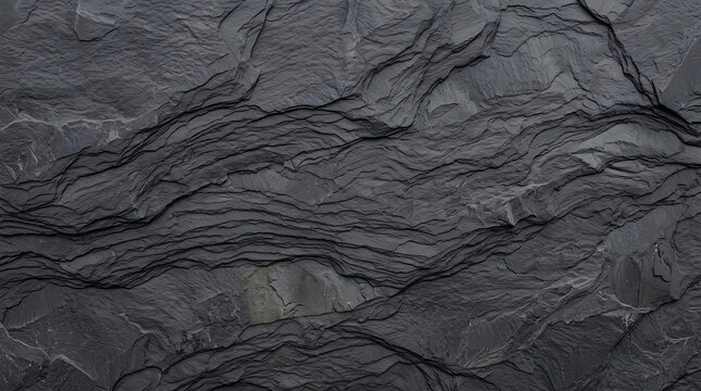 Natural dark stone texture with dark slate layered detail