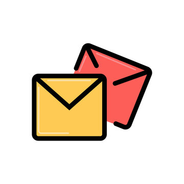 Business Email Icon For Sending Messages And Customer Communication