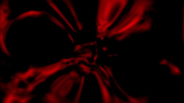 Abstract red fluid smoke energy motion graphics background, glowing liquid fire wave loop
