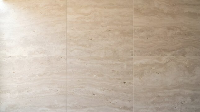 Beige travertine marble wall tiles featuring natural stone texture and subtle veining, ideal as a neutral background for modern interiors, architecture projects, and luxury wall cladding applications.