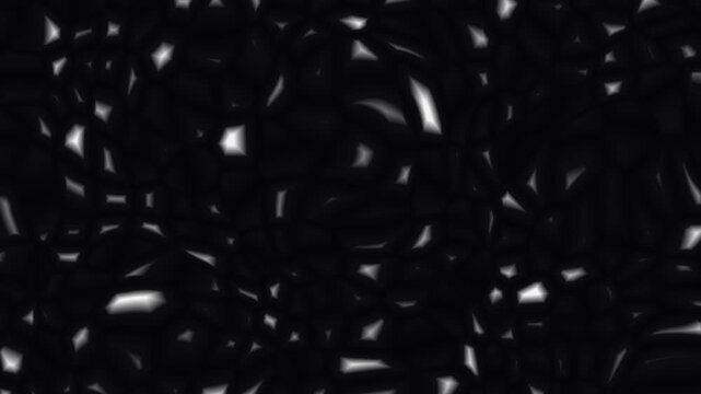 Abstract particles moving in slow motion against a dark background with copy space for text overlay