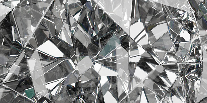 modern geometric polygonal mesh wallpaper for digital art design