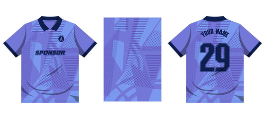 modern sublimation sports jersey blue design © HAQR