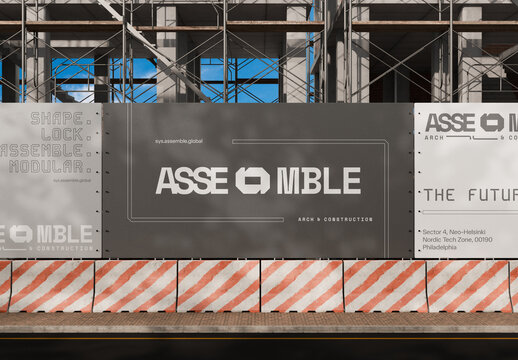 Sidewalk Banner Mockup