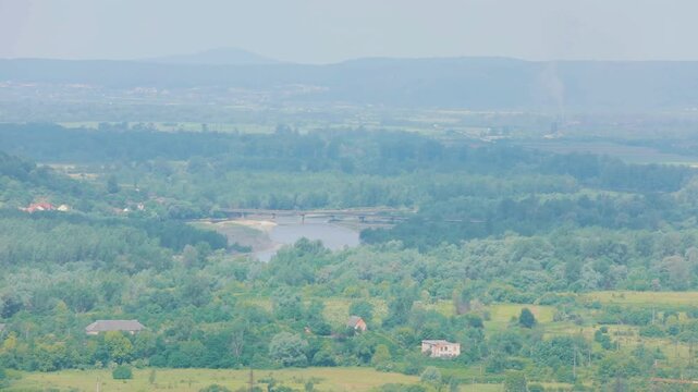 Scenic Carpathian Mountain Landscape Near Khust, Ukraine